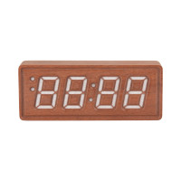 Digitálne hodiny Karlsson Solid Wood Engraved KA6024DW, 8cm